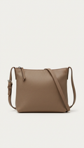 Bolso bandolera de piel pebble